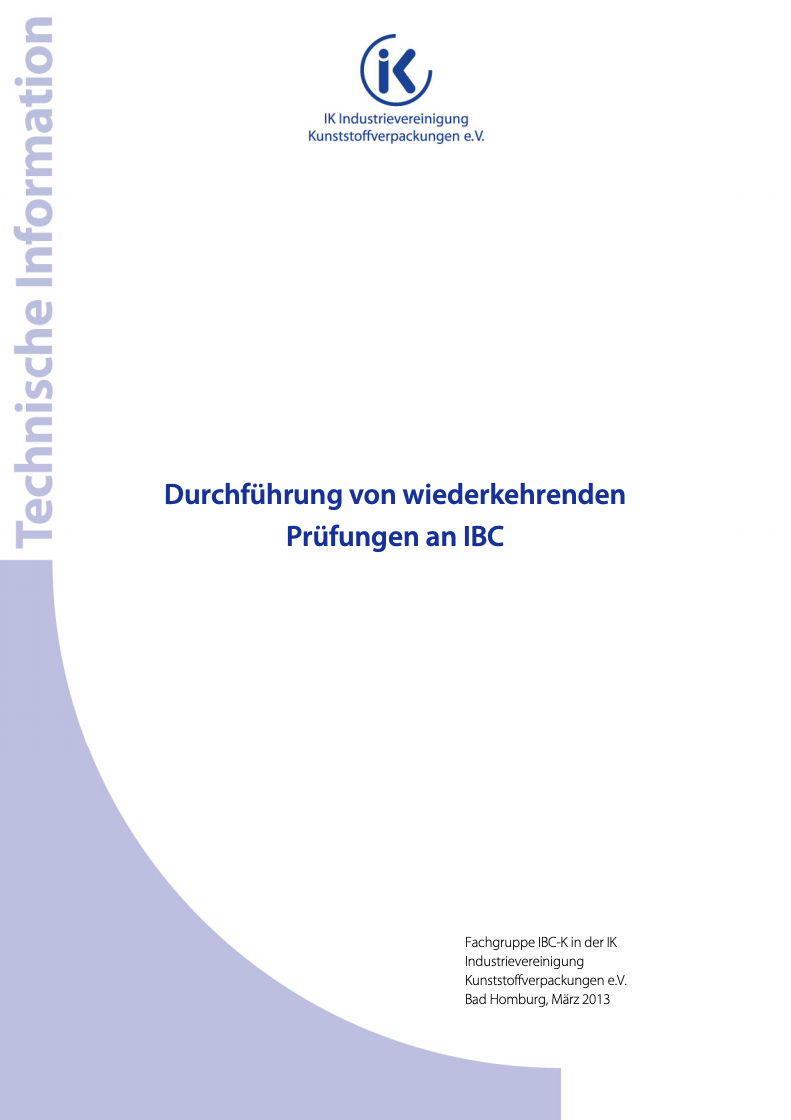 13-10 Durchführung von wiederkehrenden Prüfungen an IBC Vorschau
