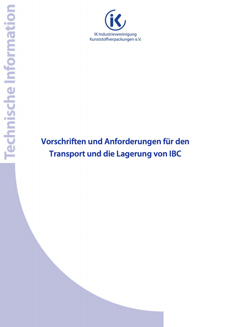11-01 Vorschriften und Anforderungen für den Transport und die Lagerung von IBC Vorschau