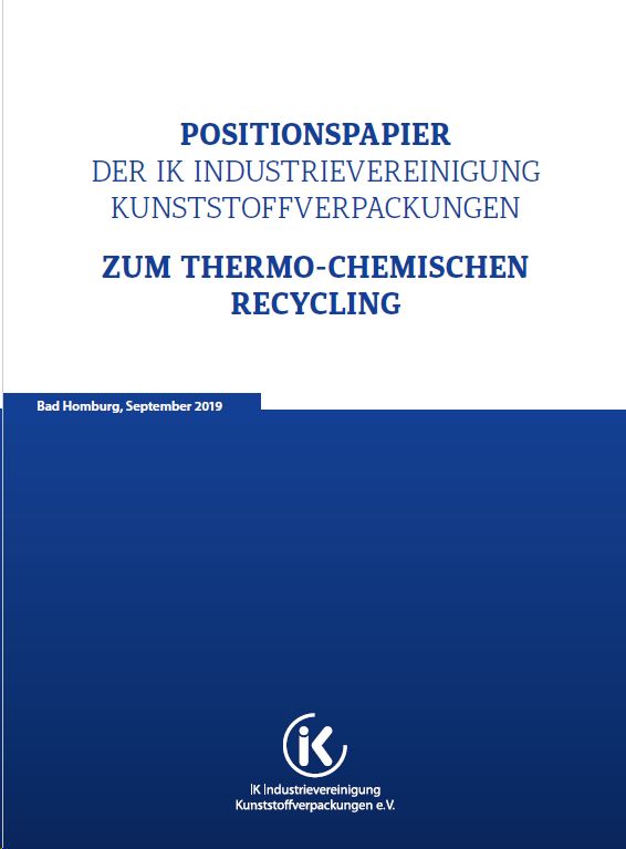 19-09 Positionspapier zum thermo-chemischen Recycling Vorschau